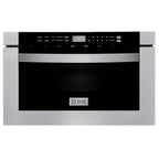 ZLINE Appliance Package - 30 in. Dual Fuel Range, 30 in. Range Hood, Microwave Drawer, 3KP-RARH30-MW