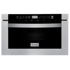 ZLINE Appliance Package - 48 in. Dual Fuel Range, Range Hood, Microwave Drawer, 3 Rack Dishwasher, Refrigerator, 5KPR-RARH48-MWDWV