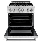 ZLINE Appliance Package - 30 in. Dual Fuel Range, 30 in. Range Hood, Microwave Drawer, 3KP-RARH30-MW
