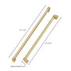 ZLINE Autograph Edition Champagne Bronze Handles for 60" Built-in Refrigerators (Set of 4), RBIVHZ-CB-60