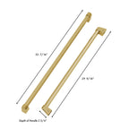 ZLINE Autograph Edition Champagne Bronze Handles for 36" Built-in Refrigerators (Set of 3), RBIVHZ-CB-36
