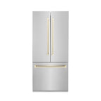 ZLINE Autograph Gold Package - 36" Rangetop, 36" Range Hood, Dishwasher, Built-In Refrigerator, Microwave Oven