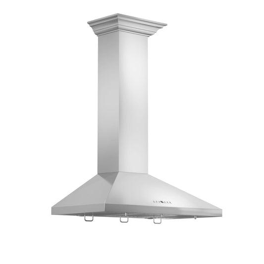 ZLINE 36 in. Wall Mount Range Hood Stainless Steel with Bluetooth Speakers CrownSound™ (KF2CRN-BT-36)
