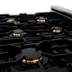 ZLINE Autograph 48 in. 6.0 cu. ft. Legacy Dual Fuel Range with 7 Gas Burners and Double Electric Ovens in Satin Stainless Steel with White Matte Doors and Matte Black Accents (RASZ-WM-48-MB)