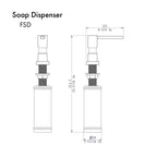 ZLINE Faucet Soap Dispenser in Champagne Bronze, FSD-CB