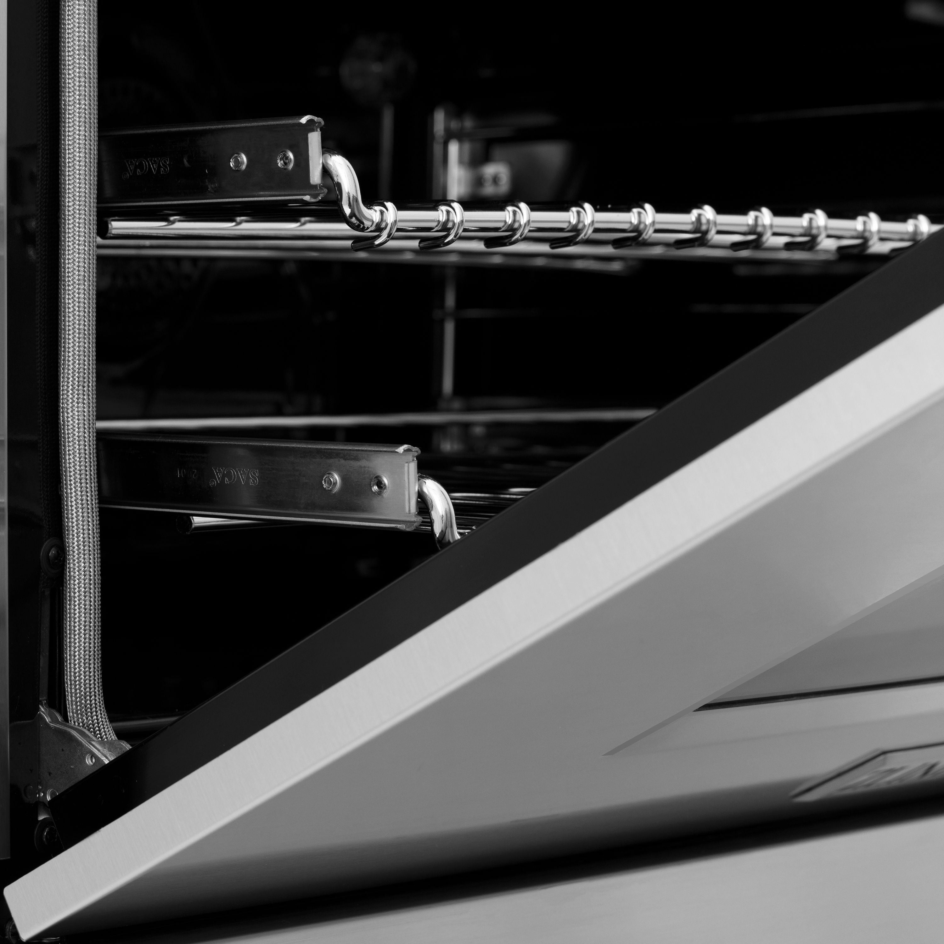 ZLINE Autograph Edition 24 in. Dual Fuel Range 2.8 cu. ft. Stainless Steel with Champagne Bronze Accents (RAZ-24-CB)