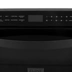 ZLINE Appliance Package - 36 In. Gas Range, Range Hood, Microwave and Dishwasher in Black Stainless Steel, 4KP-SGRBRH36-MWDWV