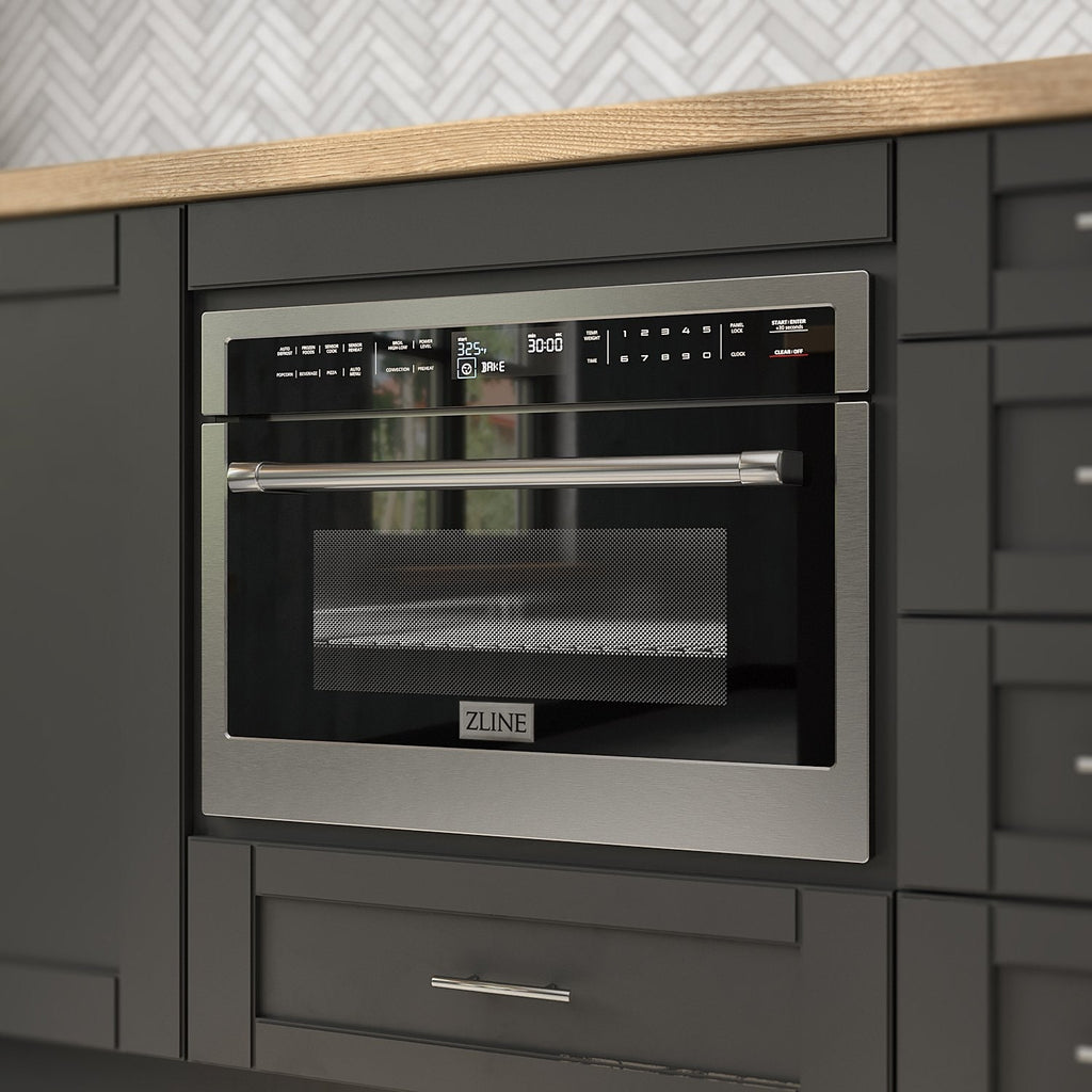 ZLINE Appliance Package - 48 In. Dual Fuel Range, 700CFM Range Hood, Microwave Oven, 3KP-RARHC48-MO