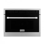 ZLINE Appliance Package - 36 In. Gas Range, Range Hood, Microwave Oven in Stainless Steel, 3KP-RGRHMWO-36