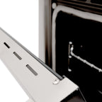 ZLINE 24 in. Dual Fuel Freestanding Range with Gas Burners and Electric Oven in Stainless Steel (RA24)