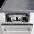 ZLINE Appliance Package - 30" Gas Range, Range Hood, 36" Refrigerator with Water/Ice Dispenser, 24" Microwave Drawer and Dishwasher in Stainless Steel