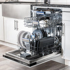 ZLINE Appliance Package - 30 in. Dual Fuel Range, Range Hood, Microwave Drawer, 3 Rack Dishwasher, Refrigerator, 5KPR-RARH30-MWDWV