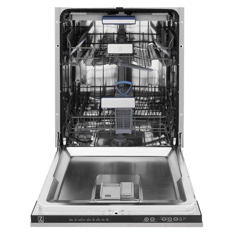 ZLINE 48 in. Kitchen Appliance Package with Satin Stainless Dual Fuel Range, Ducted Vent Range Hood and Tall Tub Dishwasher, 3KP-RASRH48-DWV