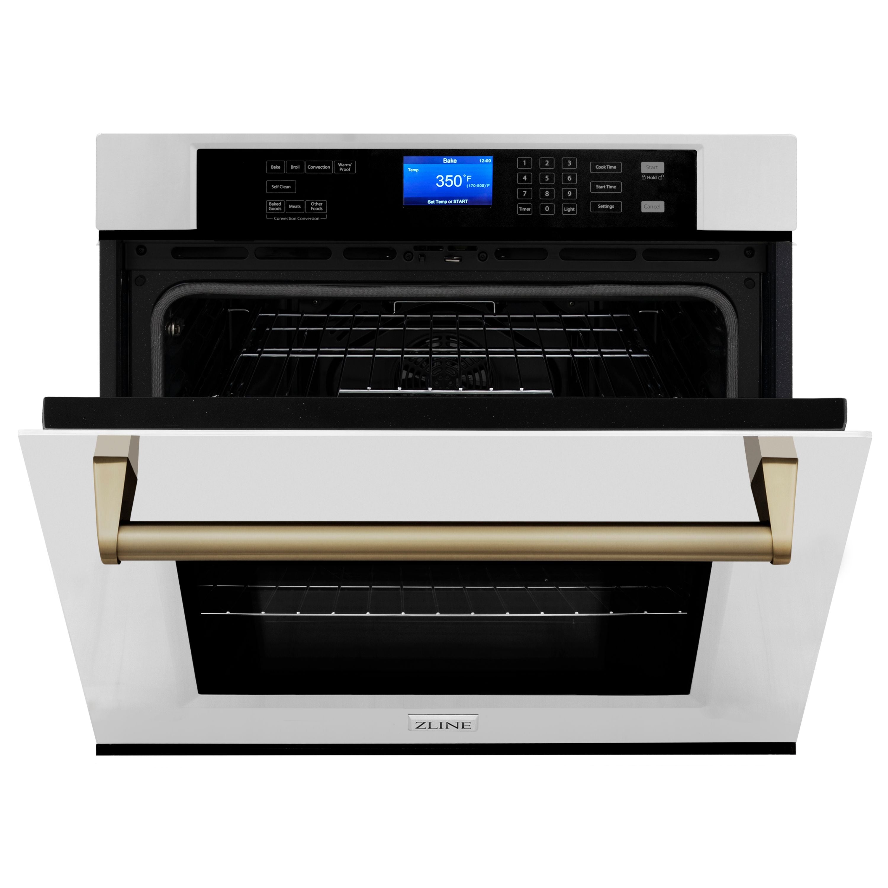 ZLINE Autograph Bronze Package - 36" Rangetop, 36" Range Hood, Dishwasher, Refrigerator, Microwave Drawer, Wall Oven