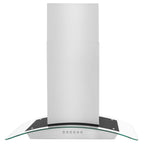 ZLINE 30 in. Island Mount Range Hood Convertible Stainless Steel 400 CFM 4-Speed LED Lighting (ALP70IS-30)