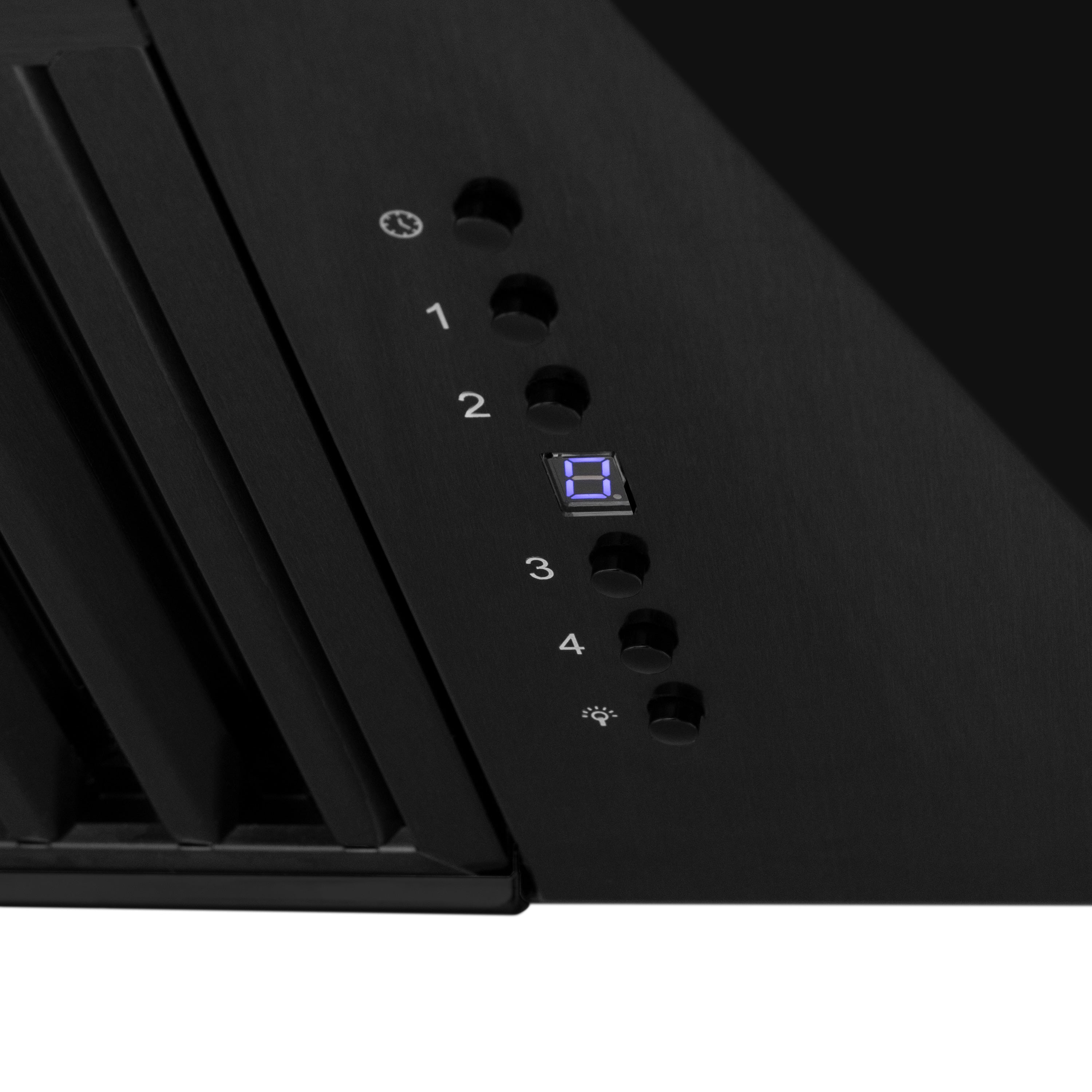 ZLINE 30 in. Range Hood Black Stainless Steel with Black Stainless Steel Handle (BS655-30-BS)