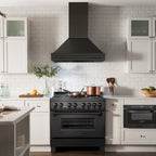 ZLINE 30 in. Range Hood Black Stainless Steel with Black Stainless Steel Handle (BS655-30-BS)