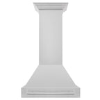 ZLINE 30 in. Wall Mount Range Hood, Stainless Steel, 400 CFM, Stainless Steel Handle (8654STX-30)