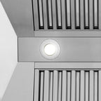 ZLINE 30 Inch Wall Mount Range Hood Stainless Steel White Matte Shell 4-Speed Ventilation (8654STX-WM-30)