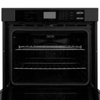 ZLINE Package - 48" Rangetop, Hood, Refrigerator, Dishwasher, Double Wall Oven in Black Stainless