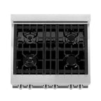 ZLINE Kitchen and Bath 30-Inch Professional Dual Fuel Range with Gas Cooktop and Electric Oven in Stainless Steel (RA30)