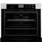 ZLINE Appliance Package - 48 In. Rangetop, Range Hood, Refrigerator with Water and Ice Dispenser and Wall Oven in Stainless Steel, 4KPRW-RTRH48-AWS