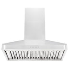 ZLINE 36 in. Wall Mount Range Hood Ducted Stainless Steel 400 CFM LED Lighting (ALP100WL-36)