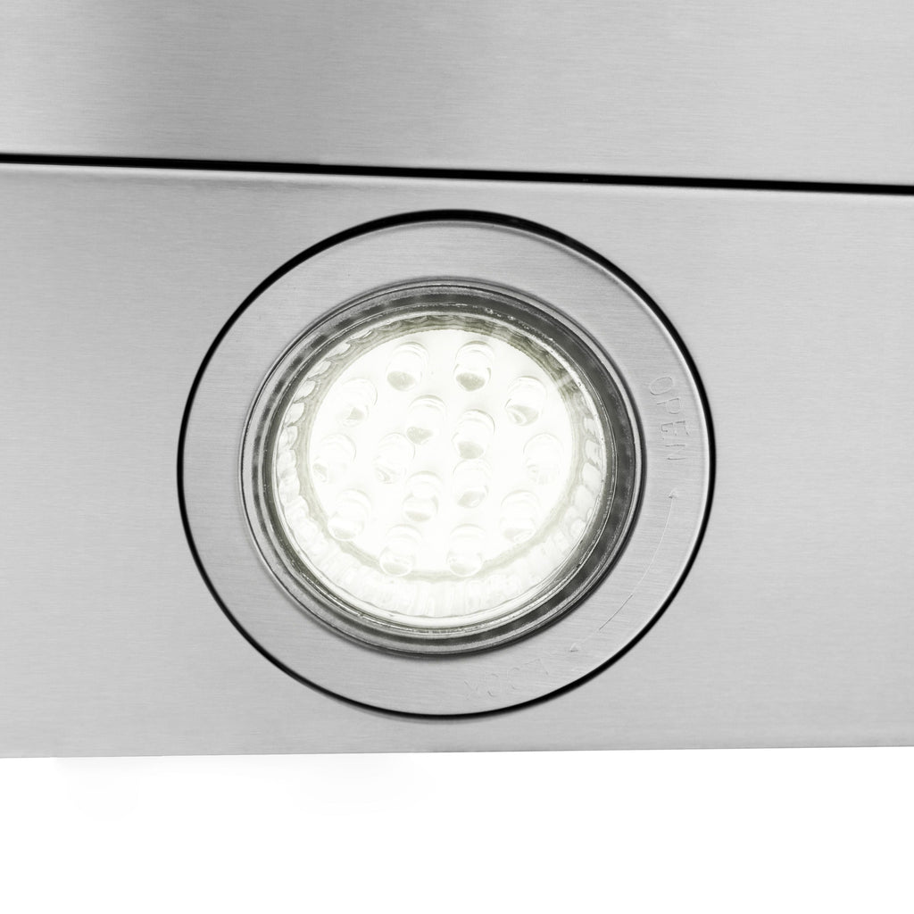 ZLINE 36 in. Wall Mount Range Hood Ducted Stainless Steel 400 CFM LED Lighting (ALP100WL-36)