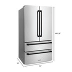 ZLINE Autograph Matte Black Package - 36" Rangetop, 36" Range Hood, Dishwasher, Refrigerator, Microwave Drawer, Wall Oven