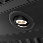 ZLINE 36 in Wall Mount Range Hood 700 CFM Black Stainless Steel Champagne Bronze Handle (BS655Z-36-CB)