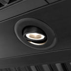 ZLINE 36 in. Wall Mount Range Hood Black Stainless Steel Autograph Edition Gold Handle 400 CFM (BS655Z-36-G)