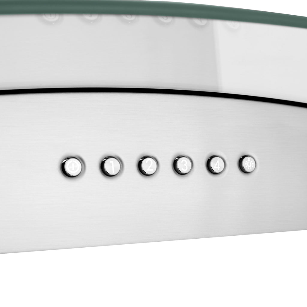 ZLINE 36 Inch Island Mount Range Hood Convertible Stainless Steel Alpine Series (ALP70IS-36)