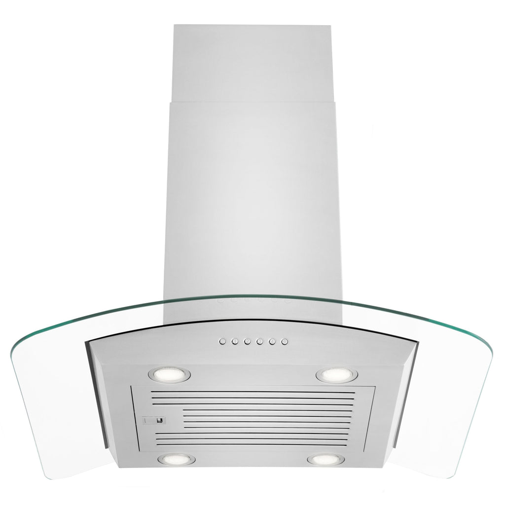 ZLINE 36 Inch Island Mount Range Hood Convertible Stainless Steel Alpine Series (ALP70IS-36)