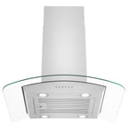 ZLINE 36 Inch Island Mount Range Hood Convertible Stainless Steel Alpine Series (ALP70IS-36)