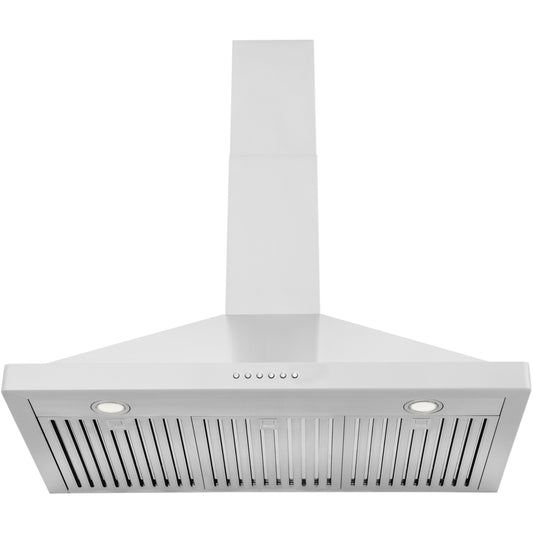 ZLINE 36 Inch Wall Mount Range Hood Ducted Stainless Steel Alpine Series 400 CFM (ALP10WL-36)