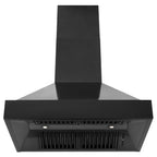 ZLINE 36 in Wall Mount Range Hood 700 CFM Black Stainless Steel (BS655N-36)
