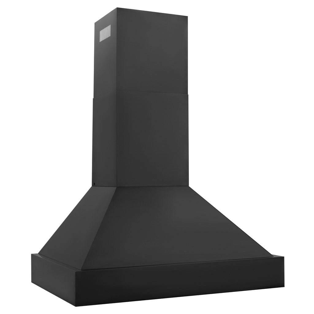 ZLINE 36 in Wall Mount Range Hood 700 CFM Black Stainless Steel (BS655N-36)
