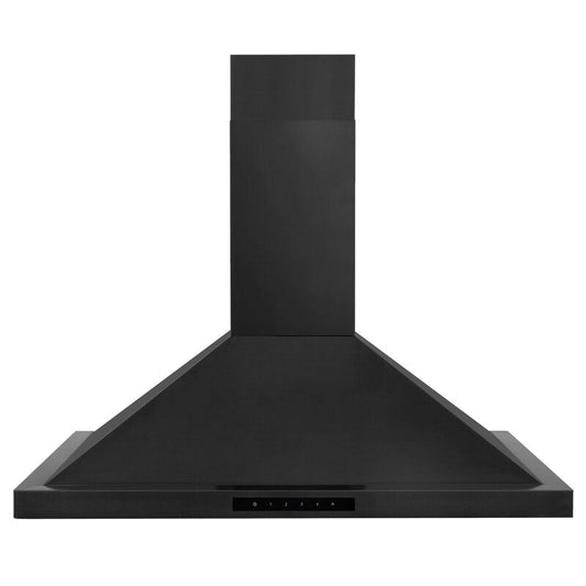 ZLINE 36 in Wall Mount Range Hood Convertible Black Stainless Steel 400 CFM (BSKBN-36)