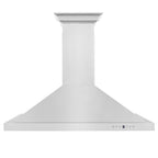 ZLINE 36 in Wall Mount Range Hood Convertible Vent Stainless Steel with Crown Molding (KBCRN-36)