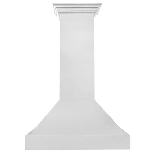 ZLINE 36 Inch Wall Mount Range Hood Satin Stainless Steel 4-Speed 700 CFM LED Lighting (8654SN-36)