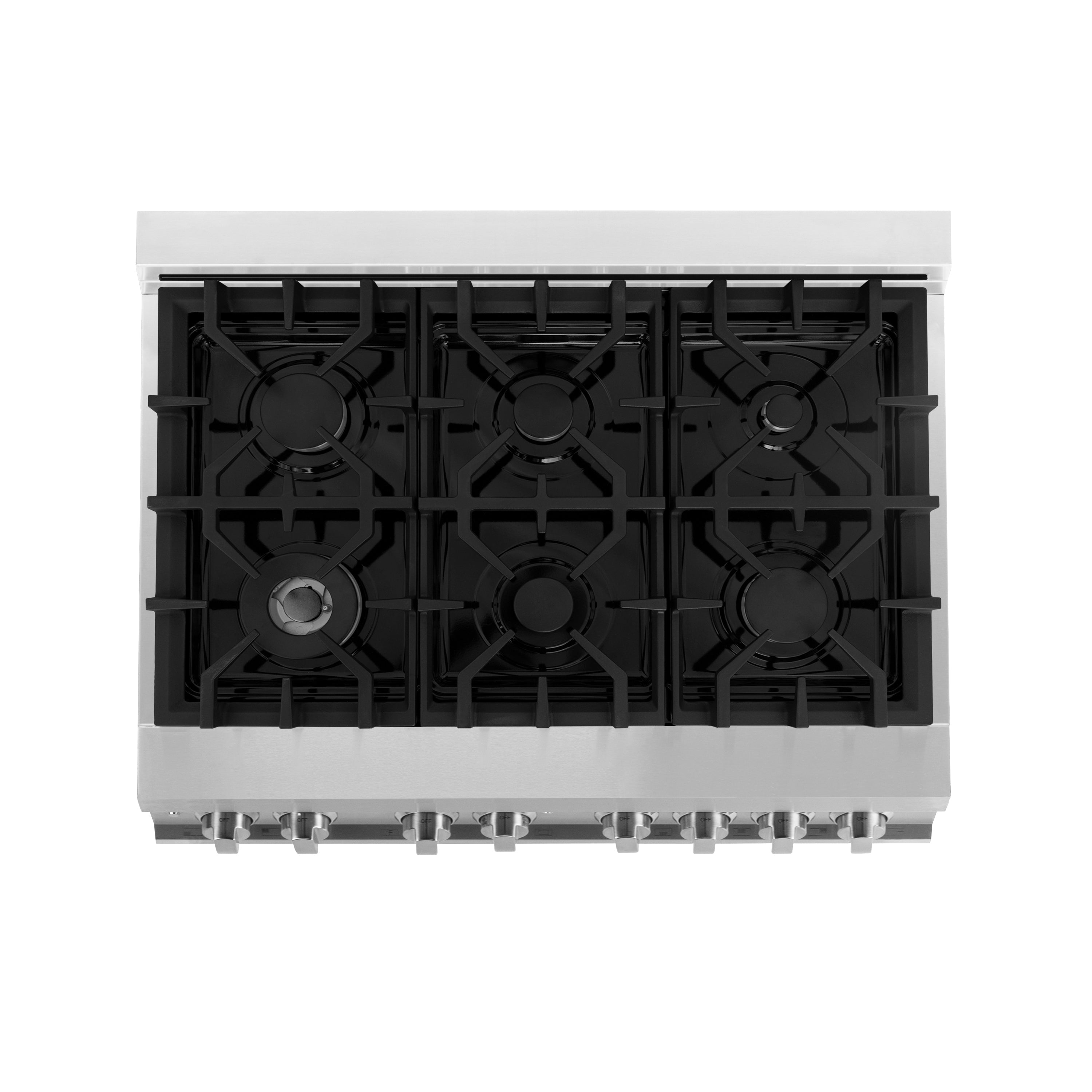 ZLINE Appliance Package - 36" Dual Fuel Range, Range Hood, Refrigerator, Microwave Drawer, Dishwasher and Beverage Fridge, 6KPR-RARH36-MWDWV-RBV