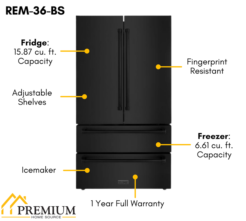 ZLINE Appliance Package - 48 in. Dual Fuel Range, Range Hood, Microwave Drawer, Dishwasher, Refrigerator, 5KPR-RABRH48-MWDWV