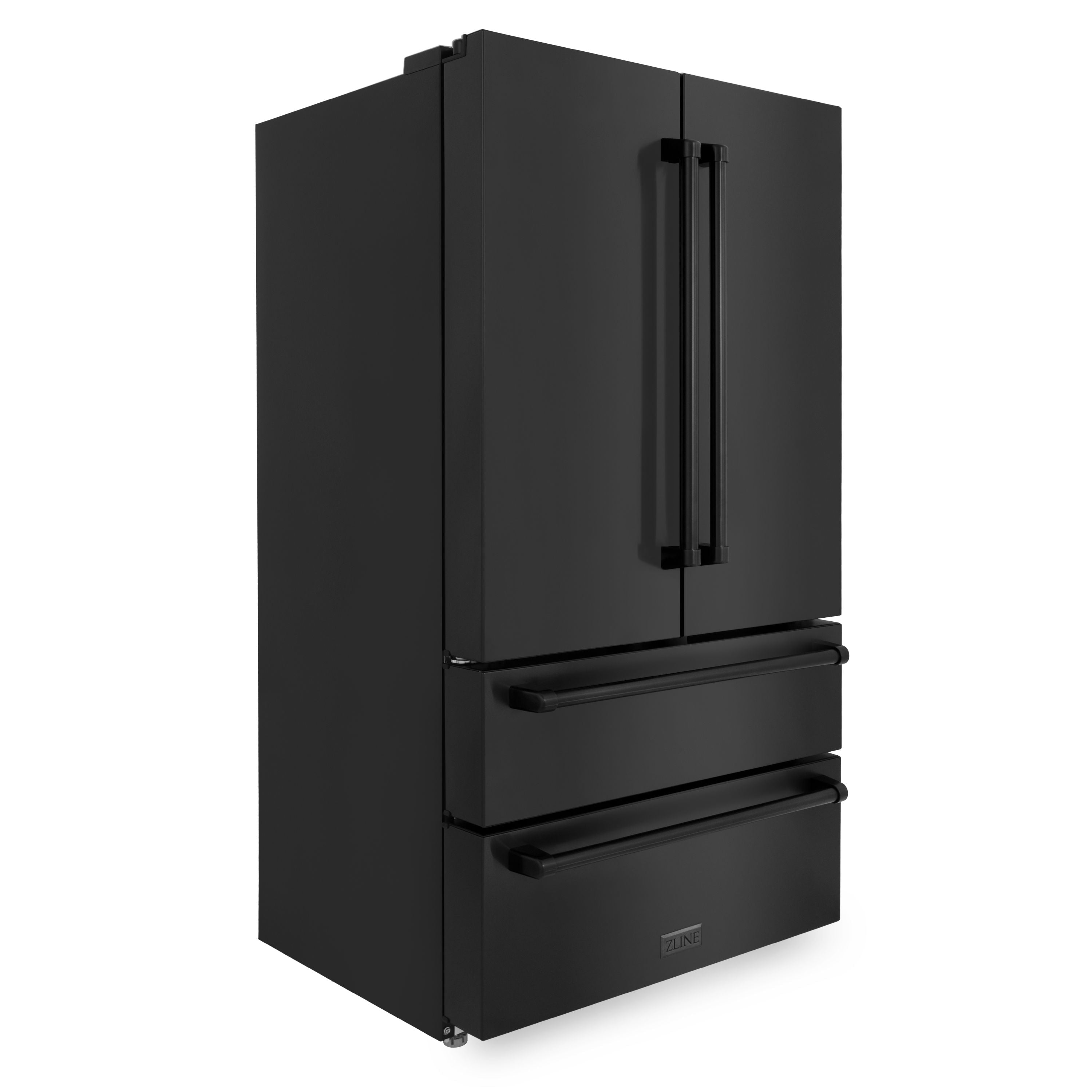ZLINE Appliance Package - 30" Rangetop, Range Hood, Refrigerator, Dishwasher, Wall Oven in Black Stainless