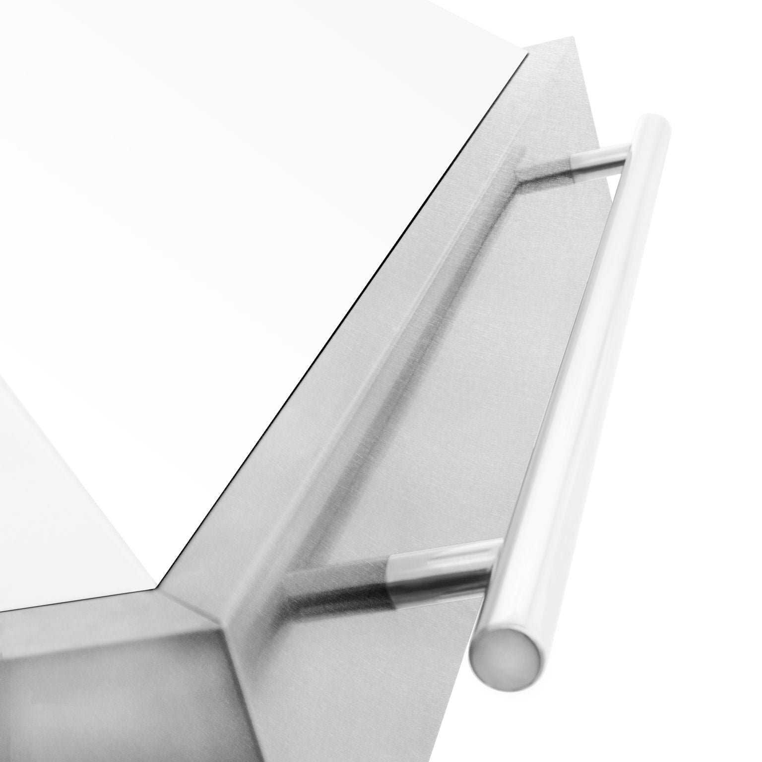 ZLINE 48 in. Wall Mount Range Hood Satin Stainless Steel White Matte Shell 700 CFM (8654SNX-WM-48)