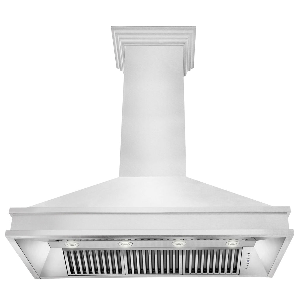 ZLINE 48 in. Wall Mount Range Hood – Satin Stainless Steel – 8656S-48