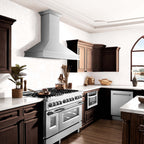 ZLINE 48 in. Wall Mount Range Hood – Satin Stainless Steel – 8656S-48