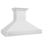 ZLINE 48 in. Wall Mount Range Hood Stainless Steel 400 CFM Stainless Steel Handle (8654STX-48)