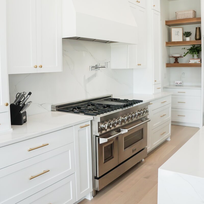 ZLINE Appliance Package - 48" Dual Fuel Range, Range Hood, Refrigerator, Microwave Drawer, Dishwasher and Wine Cooler, 6KPR-RARH48-MWDWV-RWV