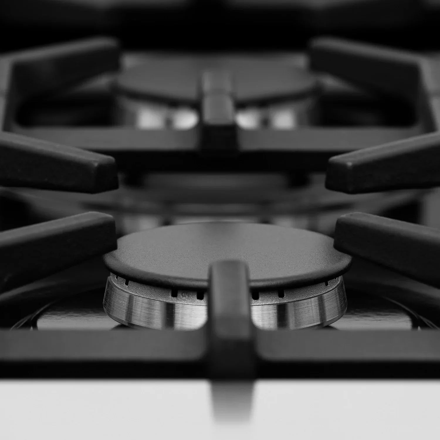 ZLINE 60 in. Legacy Dual Fuel Range, 9 Burner Gas Cooktop, Double Electric Convection Ovens, 7.4 cu. ft., Satin Stainless Steel with Black Matte Doors (RAS-BLM-60)