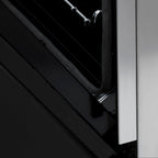 ZLINE 60 in. Dual Fuel Professional Range, 9 Burner Gas Cooktop, Double Electric Convection Ovens, Stainless Steel with Blue Matte Door (RA-BM-60)